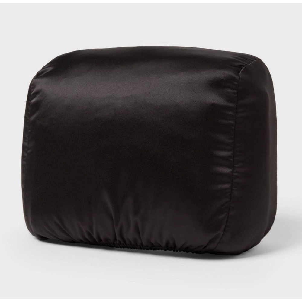 Brightroom Black Satin Pocket Headrest‎ Set